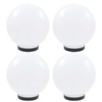 Lampes à LED sous forme de boule 4 pcs Sphérique 25 cm PMMA
