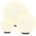 6 pcs Jeu de lampe boule à LED PMMA sphérique 20/30/40 cm – Image 3