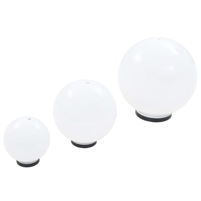 6 pcs Jeu de lampe boule à LED PMMA sphérique 20/30/40 cm – Image 5
