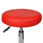 Tabourets de bureau lot de 2 Rouge 35,5x84 cm Similicuir – Image 2