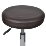 Tabourets de bureau lot de 2 Marron 35,5x84 cm Similicuir – Image 2