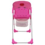 Chaise haute pour bébé Rose et gris – Image 6