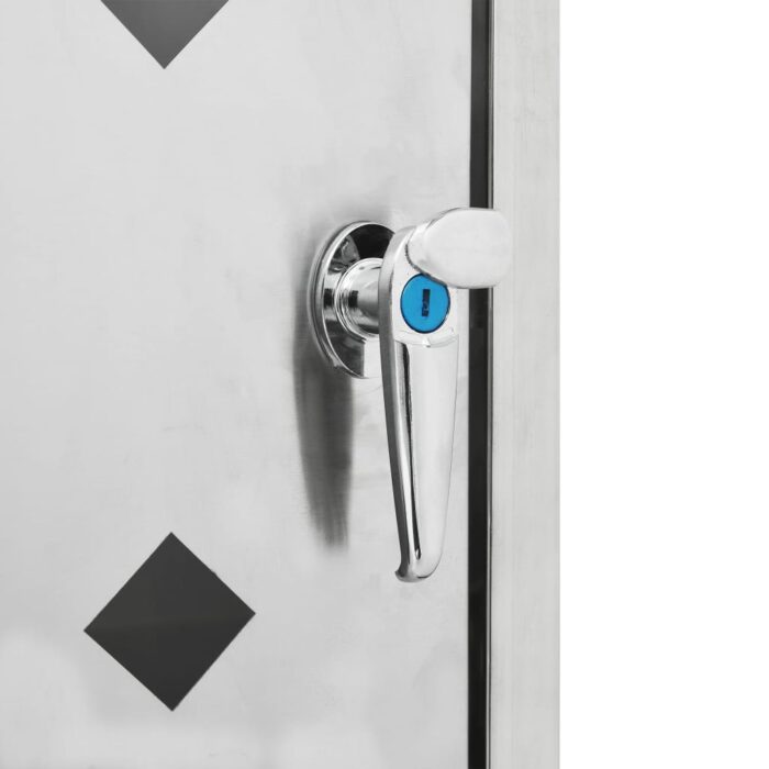 Abri pour poubelle sur roulettes 240 L Acier inoxydable – Image 6