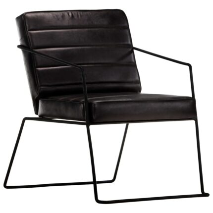 Fauteuil Noir Cuir véritable