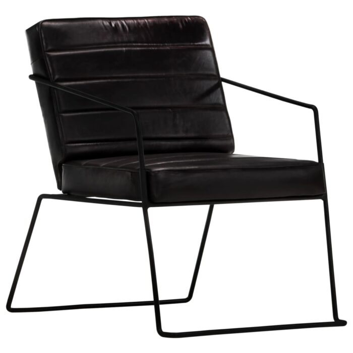 Fauteuil Noir Cuir véritable – Image 10