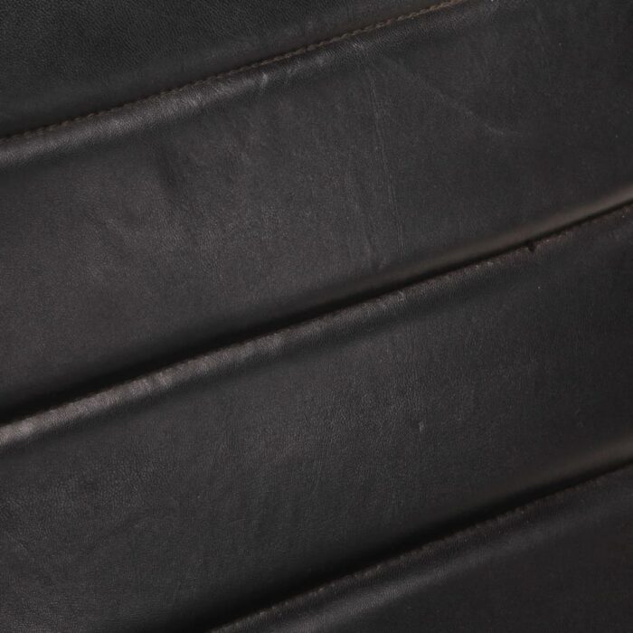 Fauteuil Noir Cuir véritable – Image 2