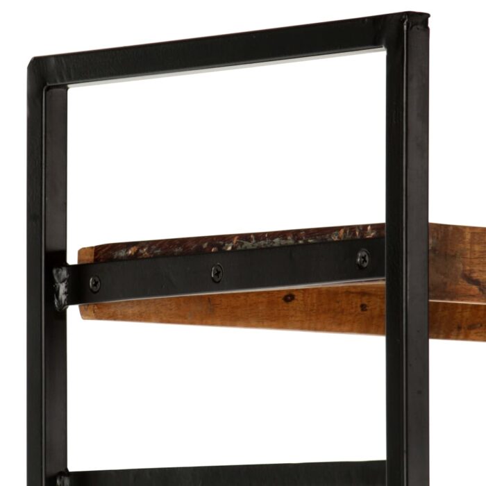 Bibliothèque 4 niveaux 124x30x180cm Bois solide de récupération – Image 7