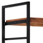 Bibliothèque à 4 niveaux 124x30x180 cm Bois d'acacia massif – Image 5