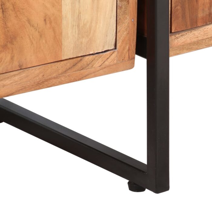 Bibliothèque à 4 niveaux 124x30x180 cm Bois d'acacia massif – Image 7