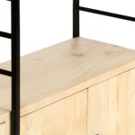 Bibliothèque à 4 niveaux 124x30x180 cm Bois de manguier massif – Image 6