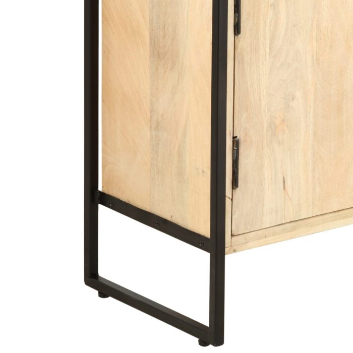 Bibliothèque à 4 niveaux 124x30x180 cm Bois de manguier massif – Image 7