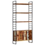 Bibliothèque 4 niveaux 80x30x180 cm Bois solide de récupération – Image 10