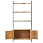 Bibliothèque 4 niveaux 80x30x180 cm Bois solide de récupération – Image 3