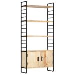 Bibliothèque à 4 niveaux 80x30x180 cm Bois de manguier massif – Image 9