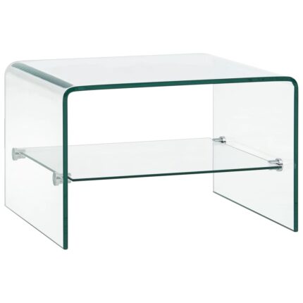 Table basse Clair 50x45x33 cm Verre trempé