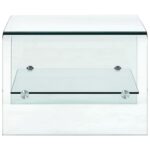 Table basse Clair 50x45x33 cm Verre trempé – Image 2