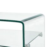 Table basse Clair 98x45x31 cm Verre trempé – Image 3