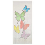 Rideau de porte contre insectes Bambou 90 x 200 cm