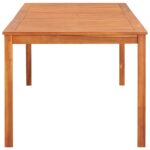 Table de jardin 215x90x74 cm Bois d'acacia massif – Image 2