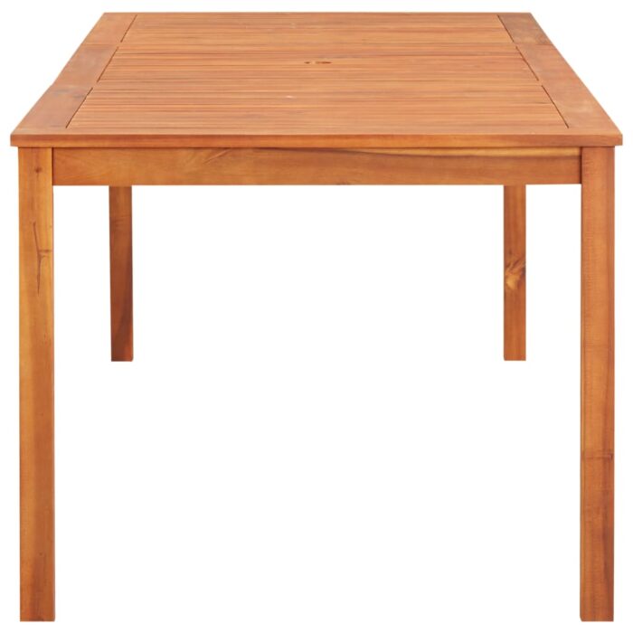 Table de jardin 215x90x74 cm Bois d'acacia massif – Image 2
