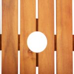 Table de jardin 215x90x74 cm Bois d'acacia massif – Image 3