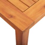 Table de jardin 215x90x74 cm Bois d'acacia massif – Image 4