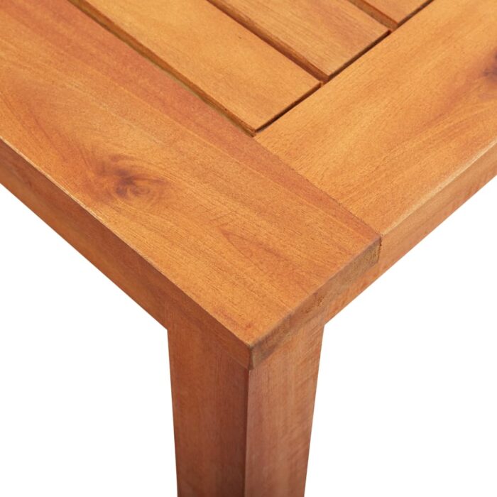 Table de jardin 215x90x74 cm Bois d'acacia massif – Image 4