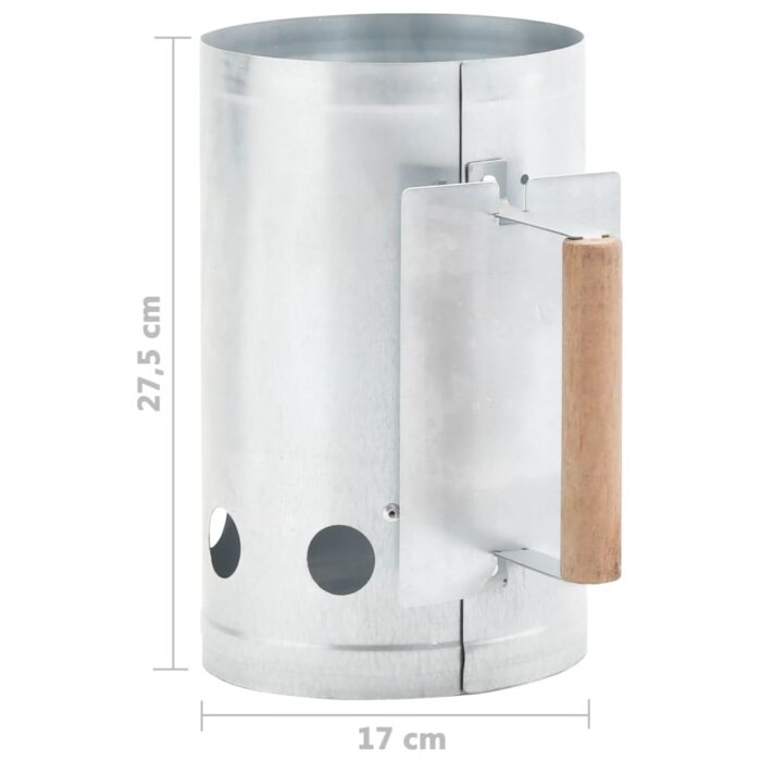 Démarreur de cheminée de grill au charbon Acier galvanisé – Image 5