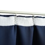 Rideaux occultants avec crochets 2 pcs Bleu 140x245 cm – Image 2