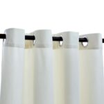 Rideaux occultants avec anneaux 2 pcs Velours Crème 140x225 cm – Image 2