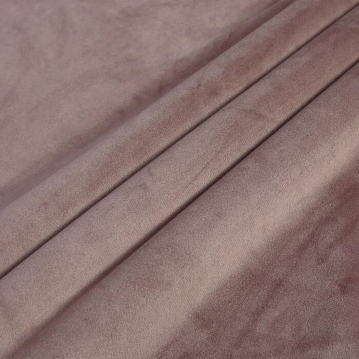 Rideau occultant avec anneaux en métal Velours Rose 290x245 cm – Image 3