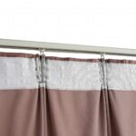 Rideau occultant et crochet 2pcs Velours Rose antique 140x175cm – Image 2