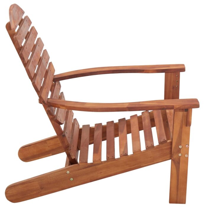 Chaise Adirondack Bois d'acacia massif – Image 2