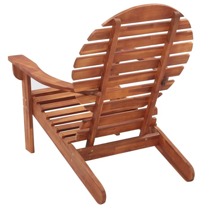 Chaise Adirondack Bois d'acacia massif – Image 3