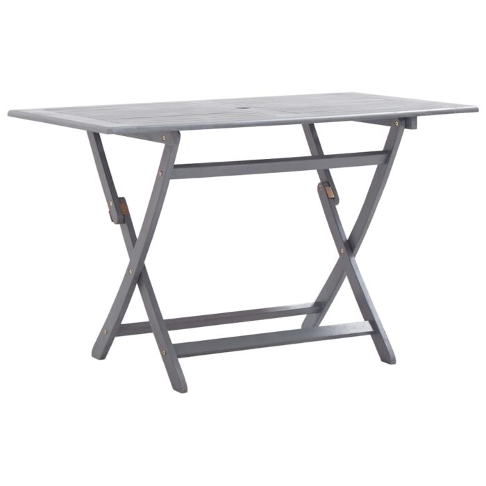 Table de jardin pliable 120x70x75 cm Bois d'acacia massif – Image 1