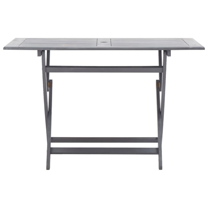 Table de jardin pliable 120x70x75 cm Bois d'acacia massif – Image 2