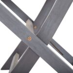 Chaises pliables d'extérieur lot de 2 Bois d'acacia solide – Image 9