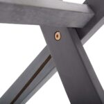 Chaises pliables d'extérieur lot de 4 Bois d'acacia solide – Image 8