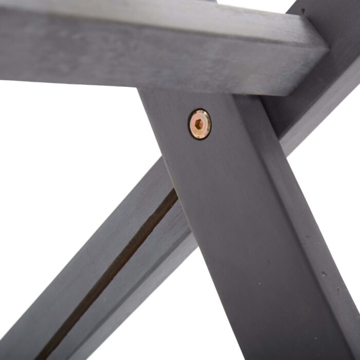 Chaises pliables d'extérieur lot de 4 Bois d'acacia solide – Image 8