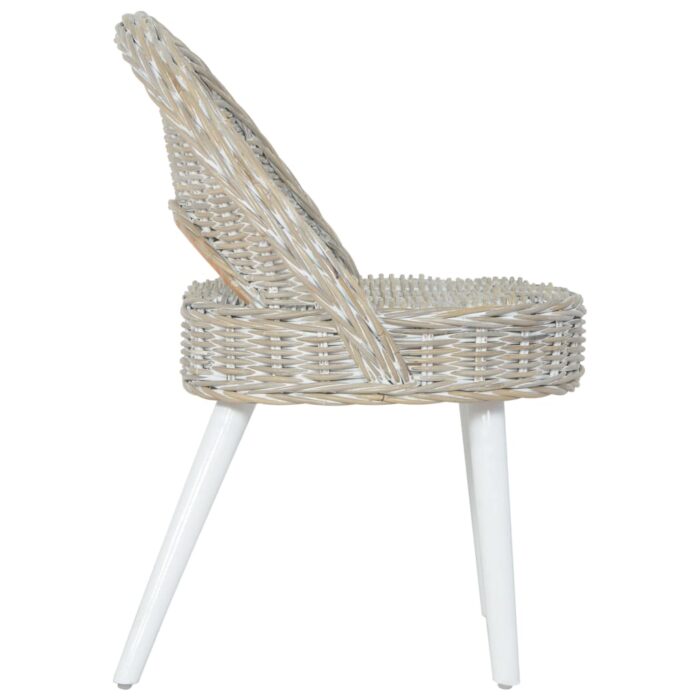 Chaise-canapé Kubu Rotin Blanc – Image 2