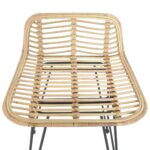 Chaises de bar lot de 2 rotin Naturel – Image 5
