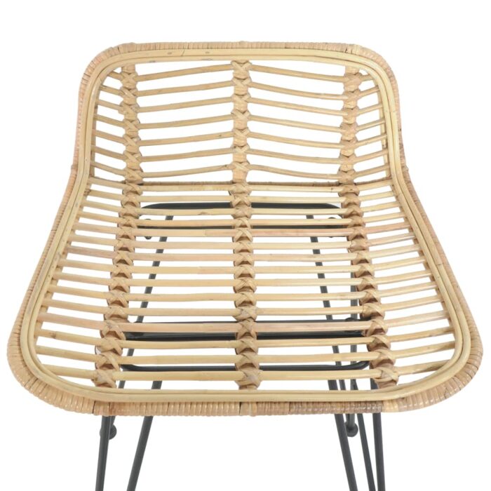 Chaises de bar lot de 2 rotin Naturel – Image 5
