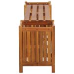 Banc de jardin avec 2 jardinières 150x30x40 cm Bois d'acacia – Image 2