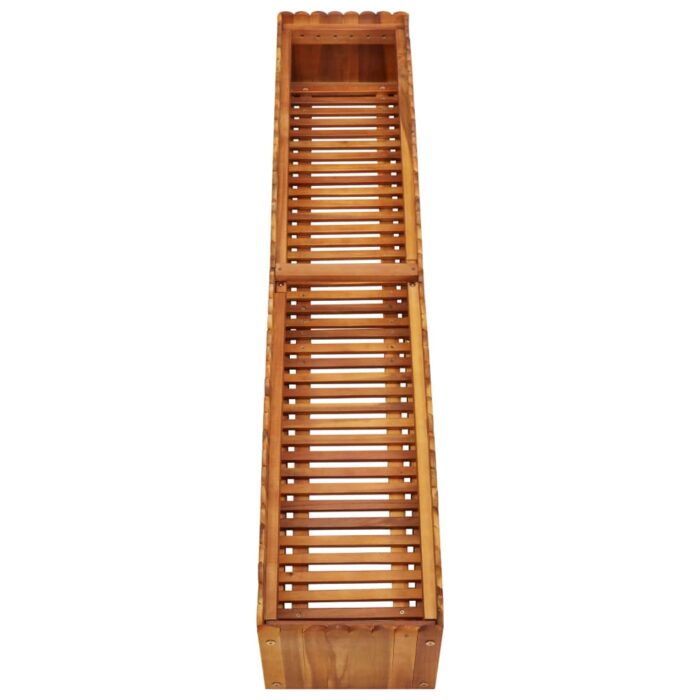 Lit surélevé de jardin 150x30x25 cm Bois massif d'acacia – Image 3
