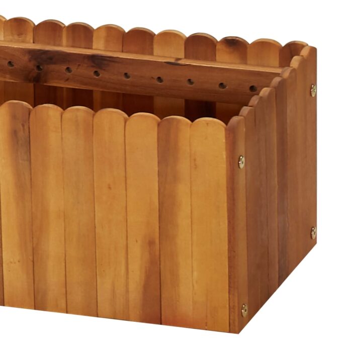 Lit surélevé de jardin 200x30x25 cm Bois massif d'acacia – Image 4