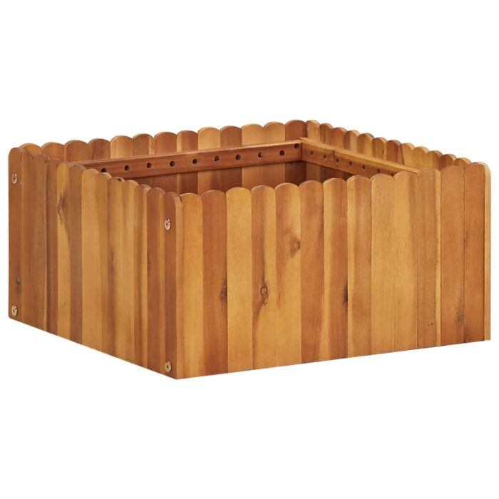 Lit surélevé de jardin 50x50x25 cm Bois massif d'acacia – Image 1