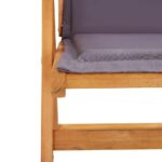 Chaises inclinables de jardin lot de 2 Bois solide d'acacia – Image 5