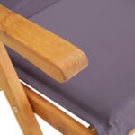 Chaises inclinables de jardin lot de 2 Bois solide d'acacia – Image 6