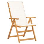 Chaises inclinables de jardin lot de 2 Bois solide d'acacia – Image 2