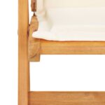 Chaises inclinables de jardin lot de 2 Bois solide d'acacia – Image 6